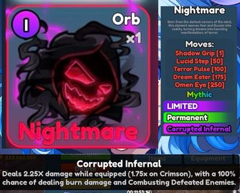 Nightmare Corrupted Infernal | elemental dungeon