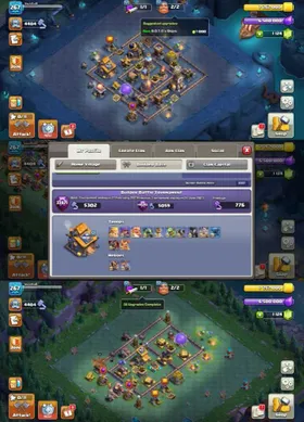 RARE~Frost Age Set~Th18 Max Both Side~6 Hero Max~8 Epic Max~4X Rare Scenery~175 Walls Max~Max Pets~Max Army~3128WS~267 XP~Full Access