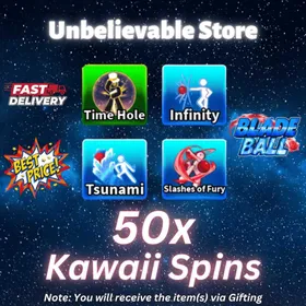 50 Kawaii Spins - Blade Ball