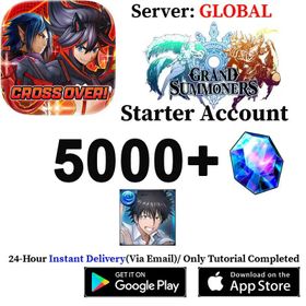 Global | 5000+ Crystal |  Touma Kamijo+ | Starter Account [Grand Summoners]