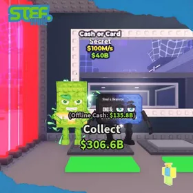 Cash or Card 100M/s | Secret Brainrot | Steal A BrainRot  Stef Store