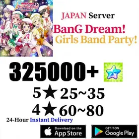 [JP] 325000+Star Stones+[25-35 five-star heroes]+60-80 random four-star heroes, account level 3~5+Account songs not in use/ Android/iOS universal