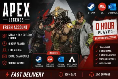 Steam + EA verified | Apex Legends |Fresh Account | 0 Hours Played | Fast delivery Full Access ✓ original email