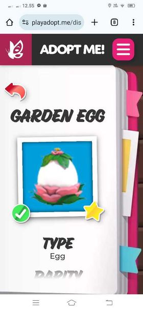 GARDEN EGG ADOPT ME
