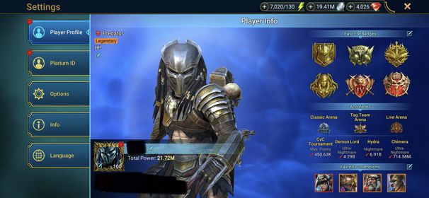 [4 Mythical Champions][21.72M] Lady Mikage(6*),Nais(6*),Embrys,Karnage + 189 LEGENDARY (Marius(5*),Titus(5*)+Wixwell,Acrizia+Gnut,Krisk,Arb 405,Arnorn,Shredder,Lamasu,Nekhret,Predator(5*),DK+1(6*),Armanz,Harima...) + 1k UNM + 1k NM HYDRA + 1k UNM Chimera