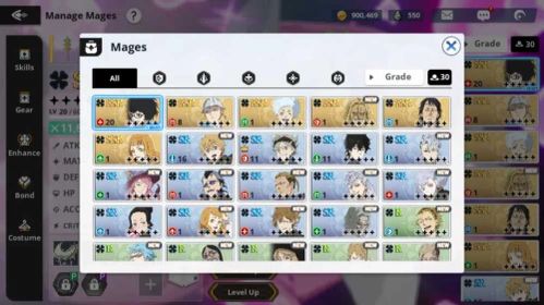BCM16 – EU Starter Account | 6 SSR Mages, Lotus, Vetto, Rill, Sally & Mimosa + 6 SSR Skill Pages