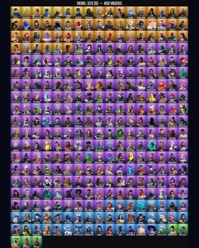 325 Skins Leviathan Axe ⭐️ Naruto Uzumaki ⭐️ Chun-Li ⭐️ Lara Croft ⭐️ Kakashi Hatake ⭐️ Master Chief ⭐️ Deadpool ⭐️ Meowscles ⭐️ Peely ⭐️ Midas ⭐️ Galaxia ⭐️ Harley Quinn ⭐️ Catwoman Comic Book Outfit ⭐️ Blaze ⭐️ Black Widow Outfit ⭐️ Sky m9377025665