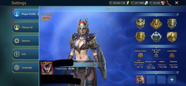 [5 Mythical Champions][23.5M] Lady Mikage+1(6*),Siegfrund,Embrys,Karnage + 221 LEGENDARY (Marius,Narses+Ankora,Acrizia+Gnut,Klaazag,Leo(6*),Onryo(6*),Taras(5*),Tormin,Lamasu,Krisk,Ithos(6*),Armanz(6*),Vestele...) + SHARDS(300a+112v+4p+59s) + 32442 gems