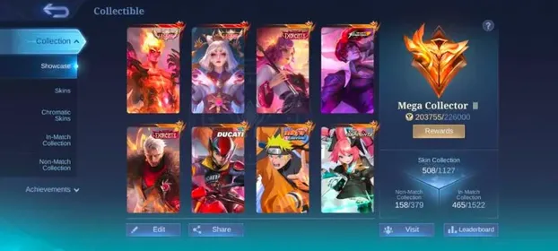 ML# 1553 legend lunox Valir Kagura full set KOF 4 Naruto Lukas Exosorst 2 Prime 3 Ducati irthil aspirnt 2 LUCKYBOX 11 EPIC Recall