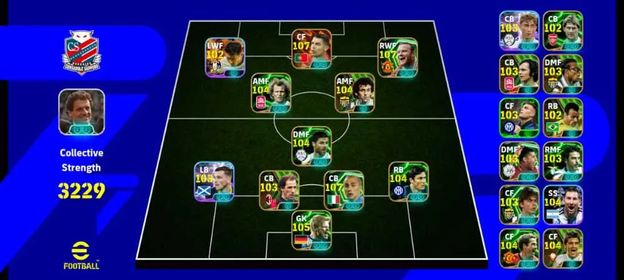 🔥2 G.O.A.T in 1 Team🔥G.O.A.T BigTime Ronaldo (107)🔥G.O.A.T Messi (104)🔥Old Blitz Curler Son🔥Epic Rooney (107)🔥Epic Uni Hoeneb (104)🔥Epic Platini (104)🔥Epic Villa (104)🔥Epic Owen (104)🔥Epic Cannavaro (107)🔥Epic Zenetti (104)🔥Epic Alons🔥Epic Gk Oliver Kahn (105)🔥Epic Baresi🔥Epic Rijkaard🔥Epic Fiore🔥Epic Beckenbouer🔥Epic Edgar🔥Epic Maradona🔥Epic Carlos🔥2x Old BigTime Player: Forlan X Nakamura🔥Blitz Curler Rizal🔥Blitz Curler Doue 🔥Robertson🔥Hujisen🔥Costacurta🔥Beckham🔥Torres🔥Best POTW/ShowTime/Highlight/Old Epic Cards🔥9x Best Managers🔥Konami Linked/G-Lost🔥(#2800)