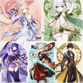 Asia|AR10|Nicole Reeyn+Nahida+Raiden+Kazuha+Zhongli|5 5-star characters|8-15 four-star characters|No birthday set, no email bound|Able to explore 100%|can log in normally immediately|Genshin Impact