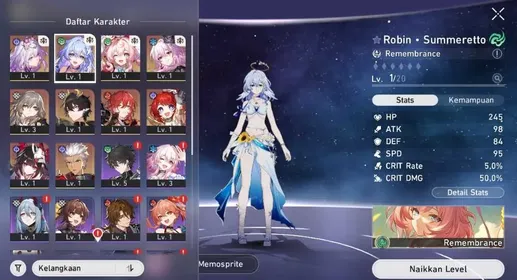 STARTER [TL6] Robin Summeretto + Castorice + Evernight + Hyacine + Tribbie |Guaranteed Lighcone Pity Banner 20
