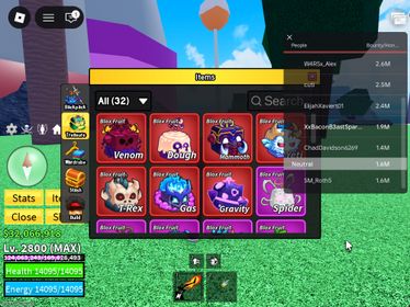 ID 635:Level 2800+God+ Yeti Gas Dough Mammoth T-rex Venom Gravity Inven|Unverified Account|Auto Delivery|Blox Fruits