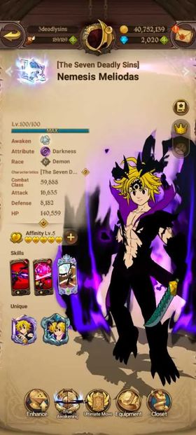 Global, 2.040💎Meliodas LR 6/6, 4 Million buff, 6LR + 10UR + Full Gachiakuta, story only at chapter 14 + UR selector + LR selector + Special Reward Box