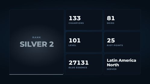🥑 LAN 🥑 81 SKINS 🥑 SILVER 2 🥑 133 CHAMPIONS 🥑 101 LEVEL 🥑 INSTANT DELIVERY 🥑 FULL ACCESS 🥑 Gv28P 🥑
