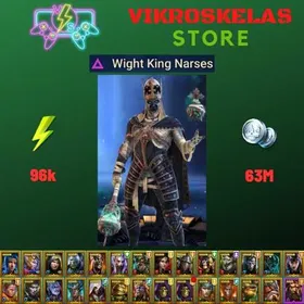 Starter acc with Narses : 96k energy / 63 mln coins / Nekmo Thaar, Narma, Arix, Ninja + 21 Login Legendaries / Fahrakin 2x