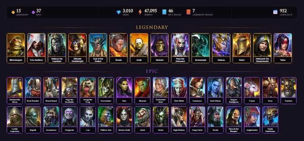 [STARTER]Geomancer+Tatsu+Michelangelo+Dorothy Gale+Ezio+Vallaryn the Equalizer+Deathknight+Scyl+Ronda+Artak+Skeletor+36Epics