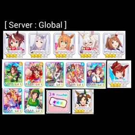 [ GLOBAL ] Starter Uma : Gold Ship (Summer), Yukino Bijin, Taiki Shuttle (Bubblegum☆Memories), Nice Nature (Run & Win), Winning Ticket (Dream Deliverer), Biwa Hayahide, Tokai Teio + 7 Support Card