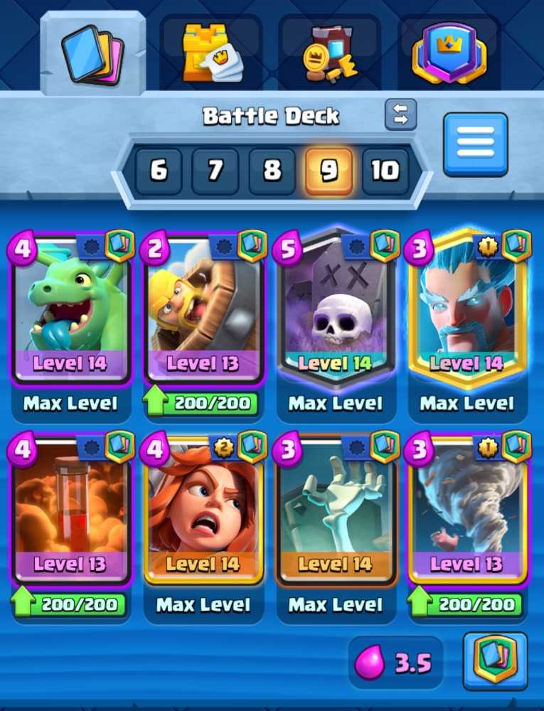 Good Account Clash Royale. 2000 gems. Many Emotes. Many Tower Skins