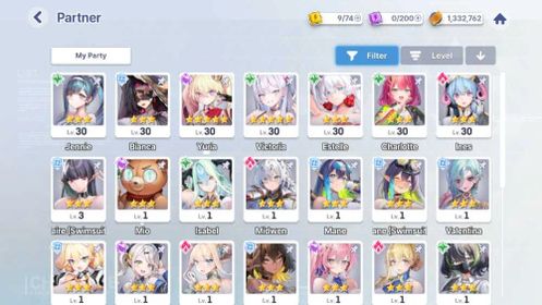 Global - Unlinked Full T0 5⭐️Yuria 5⭐️Victoria, Charlotte, Ines, Estelle n more