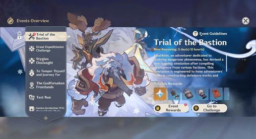 Event Trial of the Bastion