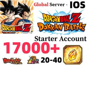 IOS[GLOBAL][INSTANT]17000-18000 Dragon Stones+20-30 LR+10-20 limited role DRAGON BALL Z DOKKAN BATTLE Farmed Starter Account|Dragon Ball Z Dokkan Battle