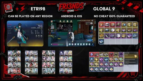 ETR198 | GLOBAL 9 | HIGH MIDGAME 42SSR 9LND ANIMUS + 24,2K CRYSTAL + 255 PURPLE + 23 GOLD + 5 KINETIC TIX + 1 LND SELECTOR
