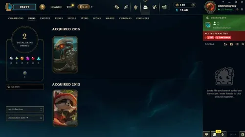 🔷Discount🔷EUW 🔷 Lvl 31 🔷 Unranked 🔷 11.6K BE 🔷 140 RP 🔷 2 Skins 🔷 3 Skin Shards 🔷 28 Champs 🔷 Full Access 🔷 S🔷, Sale, level 31, skins 2, Unranked