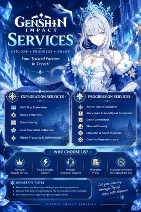 Custom Service | Tell me what you want to service | Cheap Deal for New Buyer | Fast Process | Genshin Impact