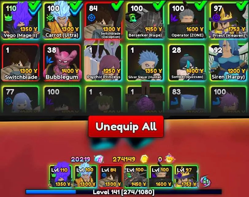 Unique Vego (Mage II) Evolved + Divine Carrot (Ultra) Evolved + Reaper ...