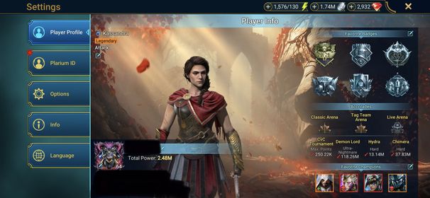 [2 Mythical Champions][2.48M] Galathir+Nais + 36 LEGENDARY (Predator,Kassandra,Arb,Brogni,Pythion,Ukko,Eva...) + Mythic relic