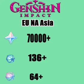 [NA] Mail Account AR55[540+wish] 70300+ Primogems |64+Intertwined Fate 136+Acquaint Fate||MC Random|Send now