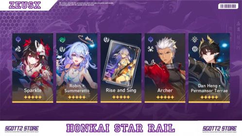 ASIA | TL 4 | Female | Robin Summeretto Signature + Archer + Sparkle + Danheng PT | Golden Companion x2 | All Unset | Automatic Delivery