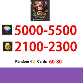 Global|IOS/Only|5000-5500RD|2100-2300GF|Gol D.Roger+random hero|100% Safe Account