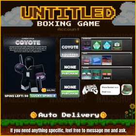 👑 Account unverified. | Coyote | Untitled Boxing Game | 🔥✅