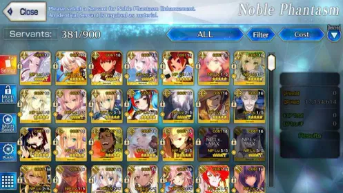 ⭐ [ NA ] 104 SSRs/163 WNP 💥 NP5 Morgan + NP5 Melusine + NP5 Ryouma | NP4 Arcueid + NP4 Bazett + NP4 Summer Ibuki | Super + Complete Support