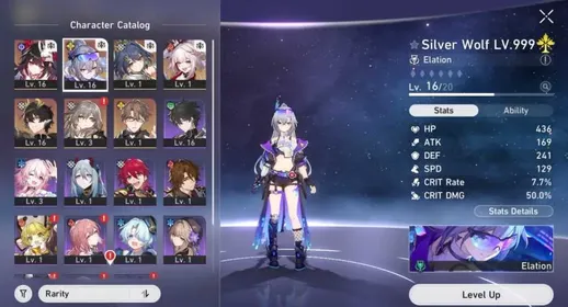 [ASIA] TL 10 | Silver Wolf LV.999 Sign LC + Sparxie + Dan Heng PT + Sparkle + Yunli + Welt | Fate Contract ON | Golden Companion Spirit x2 | Female MC | Starter All Unset