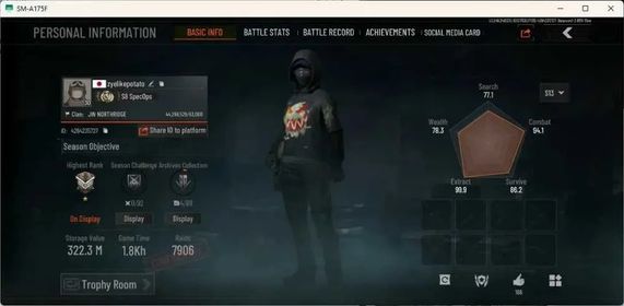 Mobile|LV 30|SV 322,2M|CV 258,6M|Exclusive FAL X-Ray H416,Flag AEK,Joi LR-AR2,Decree VSS,SS AX50 |T7 Thermal|2 Melee| AB904B