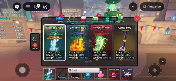 Fish it Level 2164 | DIAMOND ROD | Bait singu| 100% SAFE