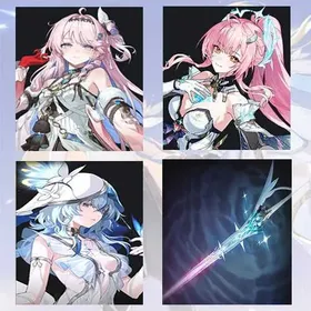Asia lv 8| Denia + Aemeath + The Shorekeeper + Aemeath Weapon | Random 4 stars |The novice pool is not used