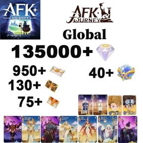 [Global] 135000+ diamonds + all hero recruitment × 950 + epic recruitment × 130+UP Recruitment Ticket×75+20~25 random epics, Characters]+Must bring epic selection box × 2[See picture] Apple/Android interoperability/AFK Journey