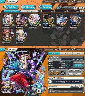 ANDROID ONLY - RD 1006 - LVL 11 - 6 EX META 2 MAX - NEW EXTREME JEWELRY BONNEY MAX - ZORO & SANJI MAX - YAMATO - GARP - ROGER - SSNAKE - BR1219