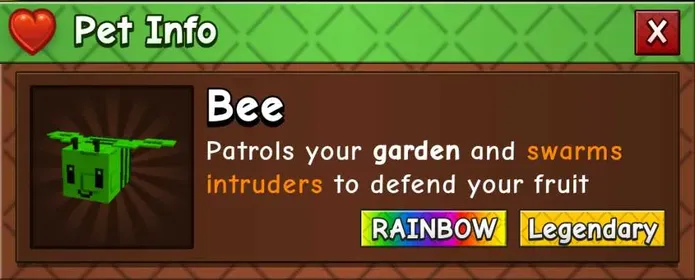 X5 RAINBOW BEE - Grow a Garden 2 - Fast Delivery