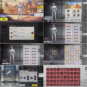 S4 All Faces/Hair"M416 Glacier Lvl 5"6 Guns (KillMsg)Collection 60"Conqueror"MF 87"Lvl 77"White Commander Set"6 Uza"2 Daica"Middleeast Gold