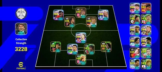 🤯Dangerous Attacking with German Legends🤯2x Best Blitz Curler Player🤯⚡Legend Gerd Muller (107)⚡Legend Mirosalv Klose (106)⚡Goal Machine Halaand (108)⚡Epic Pato (106)⚡Bullet Header Isak (105)⚡Blitz Curler Suarez (105)⚡Epic Rooney (104)⚡Odeggard (104)⚡Epic Paul⚡Epic Rijkaard⚡Epic GK Oliver Kahn (104)⚡Epic Gerrard⚡Epic Serginho⚡Epic Koji⚡Blitz Curler Neymar⚡Epic Kakitani⚡Epic Hazard⚡Epic Shevchinko⚡Epic Diouf⚡Epic Hassan⚡Messi⚡Nunez⚡Diaz⚡Kobel⚡Yamal⚡Skriniar⚡Rashford⚡Best POTW/ShowTime/Highlight Cards⚡Paid Manager Antonio Conte (90) with good Mangers⚡Full Balanced Team⚡Only Konami⚡