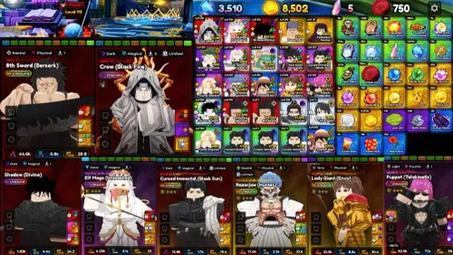 ⭐ Anime Expeditions Account | ⭐9 Unit Unboud - Crow , 8th Sword , Shadow , Elf Mage , Crused Immortal , Razor Jaw , Lady Giant , Puppet🔥 | 🔓Clean • Account