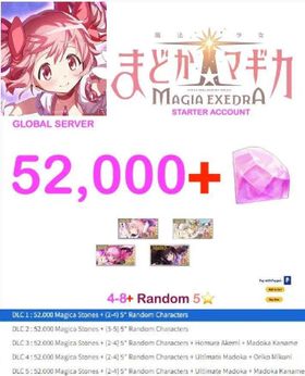 🔷Discount🔷Global/Japan🔷Madoka Magica: Magia Exedra🔷52,000🔷210,000+ Diamonds🔷14🔷30+ Random 5🔷s🔷