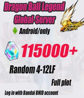 Global Version [Android Only] 115000+ Chrono Crystal] + Random 4-12 LL || BIND ID || Story Completed || Fast Shipping|Dragon Ball Legend