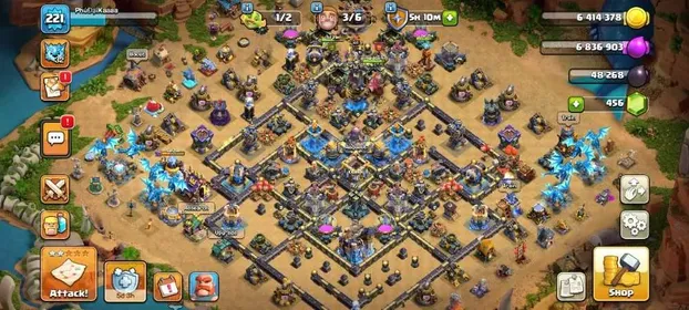 PREMIUM VIP TH18 CLOSE MAX ➤[HERO-105-104-80-80-55-25]➤15 EPIC EQUIPMENT NEAR MAX➤PAID SCENARY SKIN➤FULL ACCESS