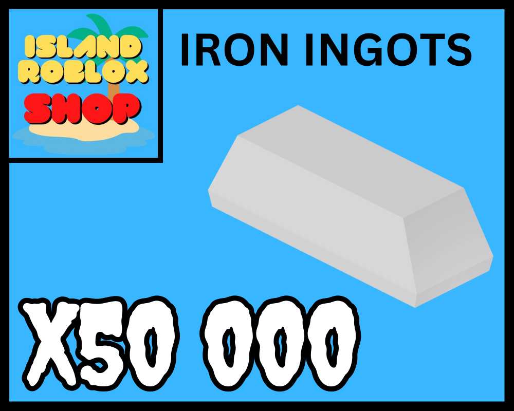 Roblox Islands x 50 000 IRON INGOTS